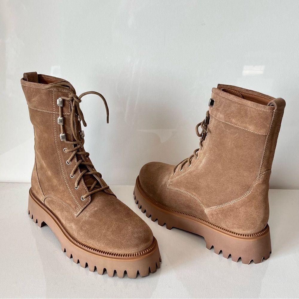 Saint G Anastasia Lace Up High Ankle Boots - Picture 3 of 7